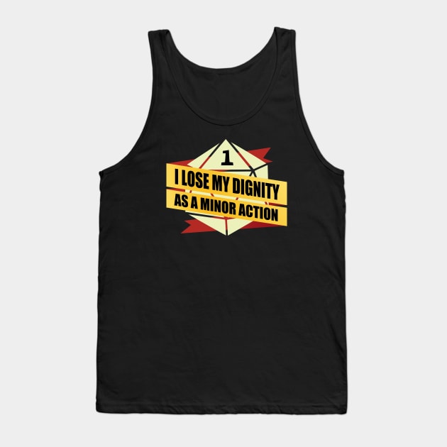 I Lose Dignity As A Minor Action Tank Top by aileenbayaca